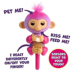 Fingerlings İnteraktif Bebek Maymun Dokunmaya Tepki Veriyor - 70+ Ses ve Tepki - Charli (Mor)