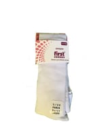 First Beyaz Renk 3 Çift First Burun Dikişsiz Külotlu Çorap Beyaz 11-12 Yaş