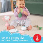 Fisher-Price Bebek Oyuncakları Mini Me Moments Öz Bakım Duyusal Set 6 Parça Çıngırak & Diş Kaşıyıcı Aktiviteler Yenidoğan Yaş 3+ Ay