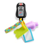 Fisher-Price Birden fazla dil desteğiyle 6 ay ve üzeri bebekler için müzik çalan, dişlik ve ayna içeren Eğlen ve Öğren Eğlenceli Aktivite Anahtarı, HWY40