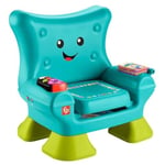 Fisher-Price Birden fazla dil desteğiyle yürüme çağındaki 1 yaş ve üzeri çocuklar için ışıklar, şarkılar ve aktiviteler içeren, turkuaz renkli koltuk şeklinde eğitici oyuncak, JGK94