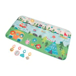 Fisher Price Büyük Maceralar Dev Oyun Halısı, Yenidoğanlar ve Bebeklere Uygun, Yanında Oyuncaklar Bulunan 152 cm Uzunluğunda Oyun Minder