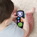 Fisher-Price Eğlen ve Öğren İzle ve Öğren Kumanda - çok dilli seri, eğitici içeriğiyle elektronik taklit oyuncağı, bebekler ve yürüme çağındaki çocuklar için HHH27