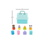 Fisher-Price Hayvan Dostlarımın Çantası Fisher-Price Şirin Dostlar Hayvan Dostlarımın Çantası, bebekler ve yürüme çağındaki çocuklar için şekil eşleştirme oyuncağı, 8 blok HTW93