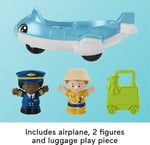 Fisher-Price Little People Eğlenceli Havaalanı Fisher-Price Little People Eğlenceli Havaalanı, uçak ve 3 oyun aksesuarı, bebekler için oyun seti HTJ26