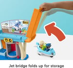 Fisher-Price Little People Eğlenceli Havaalanı Fisher-Price Little People Eğlenceli Havaalanı, uçak ve 3 oyun aksesuarı, bebekler için oyun seti HTJ26