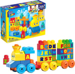 Fisher-Price Mega Bloks Müzikli Alfabe Treni, Gerçek Sesler ve Müzik ile Harfleri Öğretir FWK22