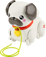 Fisher-Price Minik Dostumla Yürüyüş Sesli ve hareketli Fisher-Price FP Pets Yürüyüş Arkadaşı Köpekçik çekçekli bebek oyuncağı HTW94