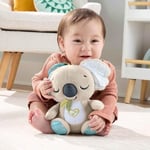 Fisher-Price Taşınabilir Uyku Yardımcısı Koala ses makinesi, Yenidoğanlar için beyaz gürültü ve müzik sesi çıkaran yumuşak ve taşınabilir, JBD65
