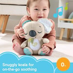 Fisher-Price Taşınabilir Uyku Yardımcısı Koala ses makinesi, Yenidoğanlar için beyaz gürültü ve müzik sesi çıkaran yumuşak ve taşınabilir, JBD65