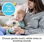 Fisher-Price Taşınabilir Uyku Yardımcısı Koala ses makinesi, Yenidoğanlar için beyaz gürültü ve müzik sesi çıkaran yumuşak ve taşınabilir, JBD65