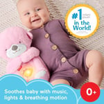 Fisher-Price Uyku Arkadaşı Su Samuru oyuncağı ve ses makinesi, yenidoğanlar için, Nefes alıp verir gibi hareket eden, ışıklı ve taşınabilir, JLJ33