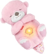 Fisher-Price Uyku Arkadaşı Su Samuru oyuncağı ve ses makinesi, yenidoğanlar için, Nefes alıp verir gibi hareket eden, ışıklı ve taşınabilir, JLJ33