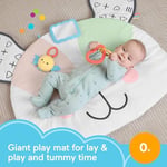 Fisher-Price Yenidoğanlar için karın üstünde oynama oyuncağı, Sevimli Köpekçik Büyük Oyun Minderi ve duyusal gelişim aktiviteleri, HYR51