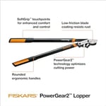 Fiskars 81 cm PowerGear2 Çelik Bıçaklı Bahçe Budama Makası, 5 cm Çapa Kadar Dal Kesimi