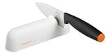 Fiskars bıçak bileyici için düz çelik bıçaklar, Keramikschleifstein, fonksiyonel form, Roll-Sharp, beyaz/turuncu, 1014214