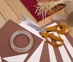 Fiskars El sanatları, dikiş ve ofis işleri için evrensel makas, Klasik, Uzunluk: 21 cm, Sağ elini kullananlar için, Turuncu, 1005148