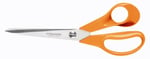 Fiskars El sanatları, dikiş ve ofis işleri için evrensel makas, Klasik, Uzunluk: 21 cm, Sağ elini kullananlar için, Turuncu, 1005148