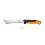 Fiskars hasat bıçağı, kalın saplar ve saplar için, bıçak uzunluğu: 15 cm, paslanmaz çelik/plastik, siyah/turuncu, X serisi, K82, 1062830