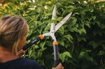 Fiskars HS21 Çit Budama Makinesi, Çit ve Çalıları Budamak İçin, Uzunluk 59 cm, Sertleştirilmiş Çelik Bıçaklar/Yumuşak Dokunuşlu Plastik Sap, Siyah/Turuncu, Düz, 1026827