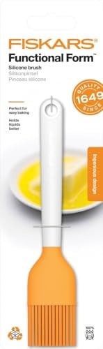 Fiskars Silikon fırça, uzunluk: 19 cm, plastik/silikon, turuncu/beyaz, fonksiyonel şekil, 1023614 - Seçenekler: Silikon fırça, Makarna kaşığı, Süzgeç kaşığı, Silikon pense
