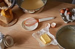 Fiskars Silikon kaplamalı telleri ile çırpma telleri, uzunluk: 29,7 cm, plastik/silikon, turuncu/beyaz, fonksiyonel şekil, 1023613