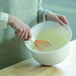 Fiskars Silikon kaplamalı telleri ile çırpma telleri, uzunluk: 29,7 cm, plastik/silikon, turuncu/beyaz, fonksiyonel şekil, 1023613