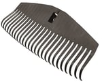 Fiskars Tırmık Başlığı, 25 diş, Fiskars Solid sapıyla birleştirilebilir, Genişlik: 51,1 cm, Plastik dişler, Siyah, L, Solid, 1014915