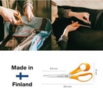 Fiskars üniversal makas, sağ elini kullananlar için, toplam uzunluk: 21 cm, kaliteli çelik/plastik, klasik, 1000815