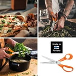 Fiskars üniversal makas, sağ elini kullananlar için, toplam uzunluk: 21 cm, kaliteli çelik/plastik, klasik, 1000815