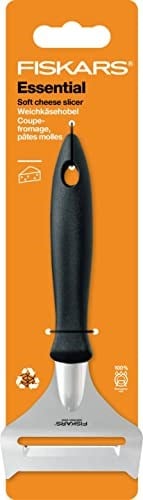 Fiskars Yumuşak peynir rendesi, toplam uzunluk: 17,7 cm, Essential, paslanmaz çelik/PP plastik, siyah, 1065588