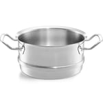 Fissler Orijinal profesyonel koleksiyon/paslanmaz çelik buhar ünitesi (çap 20 cm) tencere seti, indüksiyonlu buharlı pişirici delikli - indüksiyon