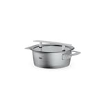 Fissler Phi Collection kızartma tavası (20 cm, 2,3 l), cam kapaklı, paslanmaz çelik, indüksiyonlu ocaklara uygun, enerji tasarruflu, bulaşık makinesinde yıkanabilir, üstün kalite, Almanya'da