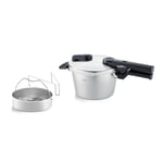 Fissler Vitaquick Premium Düdüklü Tencere (2,5 L, Çap 18 cm), Paslanmaz Çelik Düdüklü Tencere, 2 Pişirme Seviyesi, Alman Malı, İndüksiyon