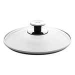 Fissler/Şeffaf Cam Kapak (Ø 22 cm) Tava, Tencere ve Düdüklü Tencere için Yedek Kapak - Bedenler: 20 cm, 22 cm, 32 cm