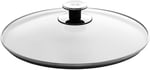 Fissler/Şeffaf Cam Kapak (Ø 22 cm) Tava, Tencere ve Düdüklü Tencere için Yedek Kapak - Bedenler: 20 cm, 22 cm, 32 cm