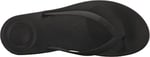 Fitflop Erkek iQushion Ergonomik Parmak Arası Terlik Açık Burun Sandalet, siyah, eu