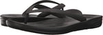 Fitflop Erkek iQushion Ergonomik Parmak Arası Terlik Açık Burun Sandalet, siyah, eu