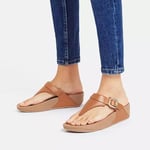 Fitflop Lulu ayarlanabilir deri parmak postası SandaletKadın