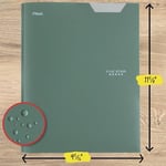 Five Star 2 Cepli Klasör, 4'lü Paket, Stay-Put Sekmeli ve Prong Bağlantı Elemanları ile Plastik Klasörler, 8-1/2 