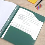 Five Star 2 Cepli Klasör, 4'lü Paket, Stay-Put Sekmeli ve Prong Bağlantı Elemanları ile Plastik Klasörler, 8-1/2 