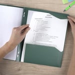 Five Star 2 Cepli Klasör, 4'lü Paket, Stay-Put Sekmeli ve Prong Bağlantı Elemanları ile Plastik Klasörler, 8-1/2 