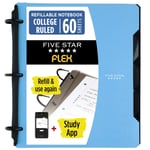 Five Star Flex Hibrit Not Defteri, 1 İnç Sekmeli, Defter ve 3 Halkalı Klasör Hepsi Bir Arada, Mavi (29328AD2)