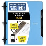 Five Star Flex Hibrit Not Defteri, 1 İnç Sekmeli, Defter ve 3 Halkalı Klasör Hepsi Bir Arada, Mavi (29328AD2)