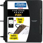 Five Star Flex Hybrid not defteri, 1-1/2 inç klasör, tablet, dizüstü bilgisayar ve 3 halkalı hepsi bir arada, siyah (29324AA2)