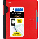 Five Star Spiral Defter + Çalışma Uygulaması, 3 Konu, Kolej Çizgili Kağıt, Spiral Korumalı İleri Defter, Hareketli Sekmeli Bölücüler ve Genişleyen Cepler, 8-1/2 