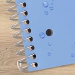 Five Star Spiral Defter + Çalışma Uygulaması, 5 Konu, Kolej Çizgili Kağıt, Mücadele Mürekkep Kanaması, Suya Dayanıklı Kapak, 200 Yaprak, Mavi (73635)