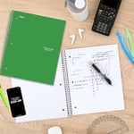 Five Star Spiral Defter + Çalışma Uygulaması, 1 Konu, Grafik Çizgili Kağıt, 21.6 x 27.9 cm, 100 Yaprak, Mürekkep Geçirmez, Suya Dayanıklı Kapak, Seaglass Yeşili