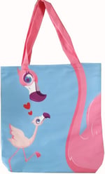 Flamingo Desenli Plaj Çantası AH-19639785771110