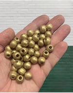 Flea Market 10mm Gold Ahşap Boncuk 1 Kilo, Eko1KG10GOLDD